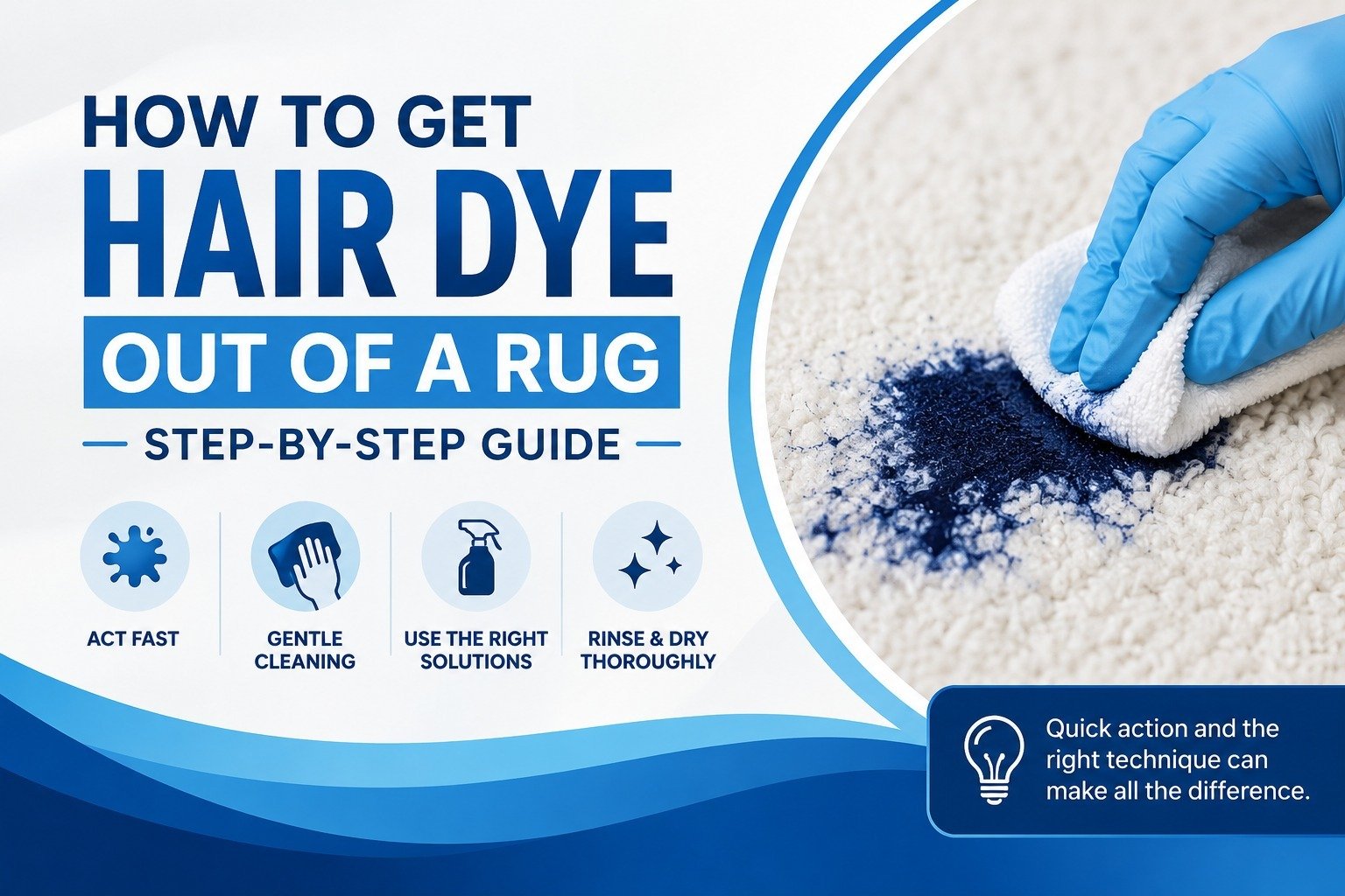 How to Get Hair Dye Out of a Rug